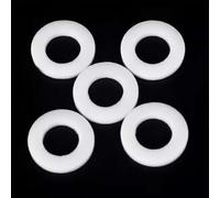 Lot de 5 rondelles plates en PTFE, diamètre intérieur 20, 22, 35 mm, rondelles en plastique, épaisseur 2 mm, rondelles en plastique(32x46x2mm)