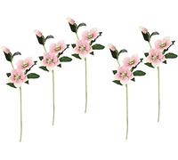 Lot de 5 Roses artificielles - Fleurs artificielles - Fleurs artificielles - Fleurs en Soie - Simples - Branche Unique - Tige Unique - Fleurs décoratives - Fleurs décoratives