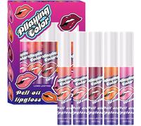 Lot De 5 Rouges À Lèvres De Maquillage Peel Off-Longue Durée-Anti-Adhésif-Pour Couleur À Lèvres