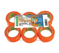 Lot de 5 rouleaux adhésif multi-usages 6095 orange + 1 gratuit - 3mx50mm BARNIER