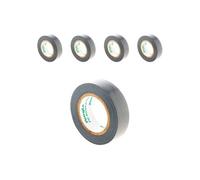 Zenitech - Lot de 5 rouleaux adhésifs 15mmx10m - Gris Gris