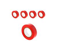 Zenitech - Lot de 5 rouleaux adhésifs 15mmx10m - Rouge Rouge