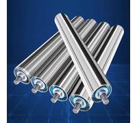 Lot de 5 rouleaux convoyeur, diamètre 1", 1,5", 2", 2,4", for usine menuiserie, longueur 300 mm(Dia 50mm(2"),L 900 mm (35.4"))