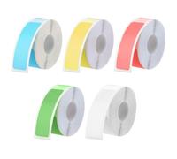 Lot de 5 rouleaux d’étiquettes thermiques autocollantes 12×40 mm, papier imperméable pour imprimantes D30/D35/Q30/L11/R11/HP1/P12/P15/B100/B100n/88X, couleurs assorties, 160/rouleau, 800 pièces