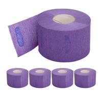 Lot de 5 rouleaux de bande de cou jetables en papier extensible professionnel Accessoires cadeaux