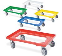 Lot de 5 rouleaux de caisse pour conteneur 600 x 400 mm, 1 rouleau bleu jaune, vert, rouge, blanc