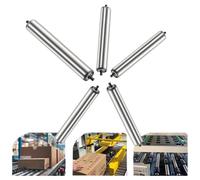Lot de 5 Rouleaux de convoyeur en Acier Haute résistance pour la manutention de matériaux - Longueurs : 22", 24" et 28" ; diamètres : 1", 2" et 2,4" (32 mm/1,3") - Solution de déchargement