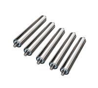 Lot de 5 rouleaux de manutention lourds en acier inoxydable pour chargement de quai et support en S - Rouleaux de charge de 5,1 cm de diamètre x 24,9 cm de long pour un transport et un soutien faciles