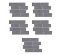Lot de 5 rouleaux de papier peint imitation brique 3D de style rustique lavable pour rénovation de loft 29,5 x 21,5 cm (B)