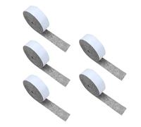 Lot de 5 rouleaux de patins en feutre auto-adhésifs pour tables et chaises - Bandes de feutre antidérapantes - Découpables pour protéger les meubles, les sols et les pieds de placards (100 cm x 2 cm)