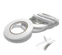 Lot de 5 rouleaux de ruban adhésif double face pour emballage cadeau, travaux manuels - 5 mm, 10 mm, 12 mm (longueurs de 15 m et 50 m) (5 rouleaux - 12 mm (l) x 50 m (L))