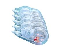 Lot de 5 rouleaux de ruban correcteur portable blanc Out Tape Correction Rollers fournitures scolaires Grande capacité
