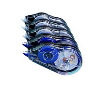 Lot de 5 rouleaux de ruban correcteur portable blanc Out Tape Correction Rollers fournitures scolaires Grande capacité
