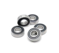 Lot de 5 roulements à billes miniatures à gorge profonde scellés 6001RS 12 x 28 x 8 mm, qualité moteur, 6001-2RS 52100, acier chromé ABEC7(15x35x11(6202RS))