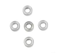 Lot de 5 roulements auxiliaires pour mini machine à fraiser pneumatique, roulements métalliques de 4 x 8 x 3 mm avec faible vibration et haute résistance à la chaleur pour un travail précis des bords