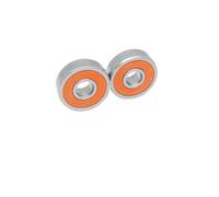 Lot de 5 roulements hybrides en céramique et acier inoxydable S625 2RS CB, 5 x 16 x 5 mm, roulements à billes en céramique ABEC-7 625, roulements de moulinet de pêche S625C 2OS(S689C-2OS 9x17x5mm)