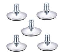 Lot de 5 roulettes pivotantes à Profil Bas de 5,1 cm pour Chaise de Bureau ou Tabouret, Conversion Facile des roulettes à roulettes en Pieds Fixes pour protéger Le Bois ou Le Plancher en Bois Dur