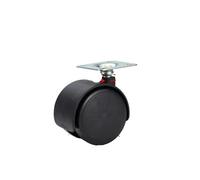 Lot de 5 roulettes plates à angle droit avec dents en fil fer for jardinière et meubles, plastique for activités bureau, for armoires Pour Fauteuils de Bureau(Color 2,1.5 inches)