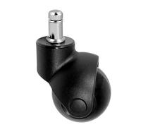 Lot de 5 roulettes rechange for chaise bureau, cm, silencieuses et, robustes, universelles Pour Chaise De Jeu(Black)