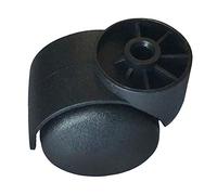 Lot de 5 roulettes silencieuses sans pied pour meubles Noir 5 cm Capacité 150 kg