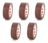 Lot de 5 rubans adhésifs électriques SCAPA - PVC - Marron - 15mm - 2702M-15 Marron G