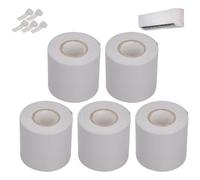 Lot de 5 rubans adhésifs pour tuyaux de climatisation, ruban de protection pour tuyaux, ruban de protection pour tubes en PVC, rubans d'emballage pour appareils portables, ruban isolant, ruban adhésif