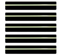 Lot de 5 rubans antidérapants phosphorescents pour marches d'escalier pour une identification constante des marches dans l'obscurité ou l'ombre