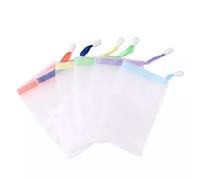 Lot de 5 sachets de savon en maille filet moussant Filet Easy Bubble Mesh Bag aléatoire Nouveau partagé et populaire Durabilité