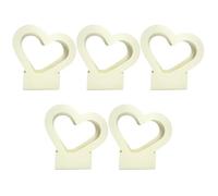 Lot de 5 sacs à fleurs imperméables pliables en forme de cœur en papier, pour filles, épouse, fiancée, maman, anniversaire, fête des mères, mariage, fête