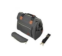 Lot de 5 sacs à langer multifonction pour bébé 12 poches avec trousse isotherme - 47 x 30 x 18.5 cm - Gris anthracite -