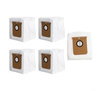 Lot de 5 sacs à poussière conçus pour aspirateur robot Eufy L50 SES L60 SES avec système de verrouillage multi-fibres
