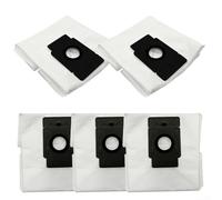 Lot de 5 sacs à poussière non tissés compatibles avec les aspirateurs Polaris Pvcrdc 6002 et Iq Home, sacs de rechange blancs d'une capacité de 4 l pour une installation facile et une filtration