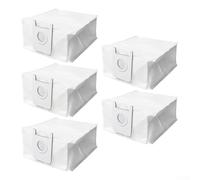 Lot de 5 sacs à poussière pour robot Roidmi EVE PLUS à vidange automatique, sacs de rechange en tissu non tissé de grande capacité avec système de filtration amélioré