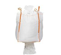 Lot de 5 sacs | Big Bag avec Goulotte de Vidange et Jupe de Fermeture 1500 KG Sac Gravat 90x90x110cm | GRVS |