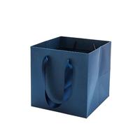 Lot de 5 sacs cadeaux carrés for bouquets vacances, boîtes portables for compositions florales, emballages for fleuristes Pour Les Fleuristes(Dark blue,18X18X18cm)