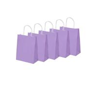 Lot de 5 sacs cadeaux en papier kraft - 21 x 11 x 27 cm - En forme de cœur - Avec anse - Pour Noël, fête, anniversaire, mariage