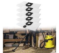 Lot de 5 sacs d'aspirateur compatibles avec Karcher 2.889-154.0 NT 30/30L pour une meilleure aspiration et contrôle de la poussière, matériau non tissé