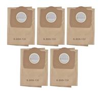 Lot de 5 sacs d'aspirateur compatibles avec Karcher 6.959,130.0 WD00 WD3300 WD3500 Collecteur de poussière efficace pour la maison, le bureau et les espaces de vie