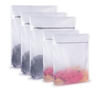 Lot de 5 sacs de lavage en maille fine pour machine à laver avec fermeture éclair pour voyage, lingerie, pull, vêtement, sous-vêtement (3 L + 2 m) Maille fine