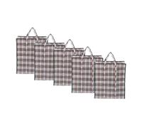 Lot de 5 Sacs de Rangement XXL 107L (55x30x65 cm) - Sacs de Transport et Stockage Robustes avec Poignées