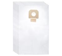 Lot de 5 sacs filtrants en polaire Bosch VB140F pour une utilisation avec extracteur de poussière VAC140, 48,7 litres, blanc