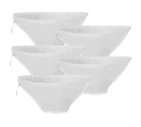 Lot de 5 sacs filtrants pour jus et cuisine, pour filtrer le lait de soja et les plats de légumes (37 x 12 x 14 cm)
