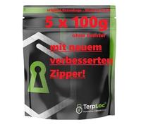 Lot de 5 sacs Grove Bags de 100 g sans fenêtre (originaux, fabriqués aux États-Unis). Fermeture éclair améliorée