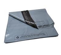 Lot de 5 sacs postaux en polyéthylène avec fermeture autocollante Gris 43,2 x 55,9 cm