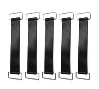 Lot de 5 sangles de fixation extensibles pour batterie de vélo | Caoutchouc naturel haute tension, empêche les dommages causés par les vibrations, s'adapte à la plupart des batteries de vélo