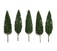 Lot de 5 sapins à l'échelle HO pour modélisme de train miniature, paysages ferroviaires, modèles de construction, table de sable, aménagement paysager, affichage extérieur