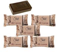 Lot de 5 savons à base de goudron (goudron de bouleau) de 140 g pour la dermatite, l'acné, le savon de bouleau