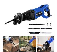 Lot de 5 scies sabre électriques 900 W avec lames - Profondeur de coupe max. 160 mm - Pour bois, métal