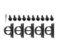 Lot de 5 sécurités pour gouttelettes de corde, anneaux, serre-câbles avec boulons en croix pour anneaux décoratifs type clôture de câble Snap Snap Snap