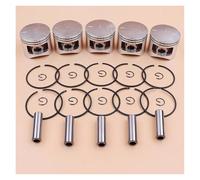 Lot de 5 Segments de Piston 45 mm for tronçonneuses 4500, 5800, 5200, Moteurs 45 cm³, 52 cm³, 58 cm³, pièces de Rechange